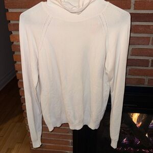Summum Long sleeve turtleneck top  Cream